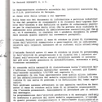 Verbale di accordo aziendale, 30 giugno 1981. Archivio Fiom-Cgil Bologna