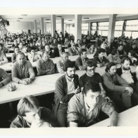 Assemblea di fabbrica aperta, 19 maggio 1983. Archivio fotografico Fiom-Cgil Bologna