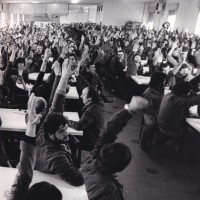 Consultazioni sulla piattaforma sindacale, 14 gennaio 1982. Archivio fotografico Fiom-Cgil Bologna.