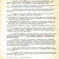 Comunicato FLM, 3 gennaio 1979. Associazione “P. Pedrelli”-Archivio Storico della Camera del Lavoro di Bologna, Fondo Fiom-Cgil Bologna.