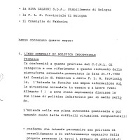 Verbale di accordo aziendale, 9 marzo 1981. Archivio Fiom-Cgil Bologna.