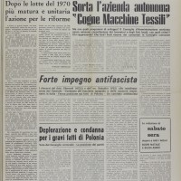 Sabato Sera, 26 dicembre 1970. Archivio Sabato Sera settimanale (Bacchilega Editore)