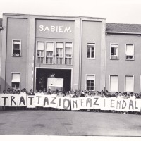 Sabiem in lotta per il contratto aziendale, 26 settembre 1988.
Archivio fotografico Fiom-Cgil Bologna