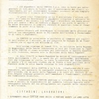 Comunicato FLM, 14 giugno 1979. Associazione “P. Pedrelli”-Archivio Storico della Camera del Lavoro di Bologna, Fondo Fiom-Cgil Bologna.