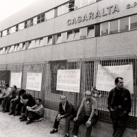 Vertenza per la conquista della piattaforma aziendale, 20.06.1984, Officine di Casaralta, Da: Archivio fotografico Fiom Bologna.