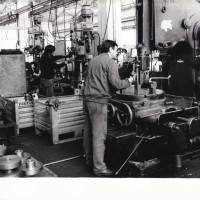 Lavoratori Sabiem in produzione officina, 4 aprile 1979.
Archivio fotografico Fiom-Cgil Bologna