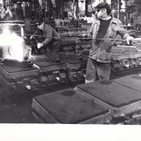 Fonderia Sabiem, operai in produzione, 4 aprile 1980.
Archivio fotografico Fiom-Cgil Bologna