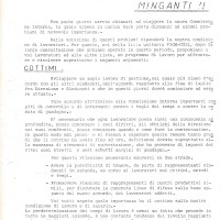 Volantino, Lavoratori della Minganti,6 novembre 1968. Associazione “P. Pedrelli”-Archivio Storico della Camera del Lavoro di Bologna, Fondo Fiom-Cgil Bologna.