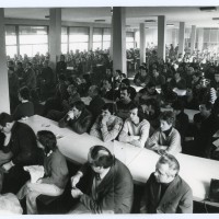 Assemblea di fabbrica aperta, 22 febbraio 1982. Archivio fotografico Fiom-Cgil Bologna