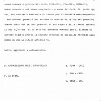 Accordo aziendale 10.07.1968, Da: Archivio contrattazione Fiom Bologna.