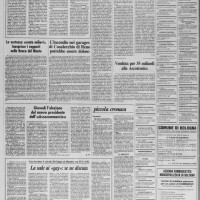l’Unità, cronaca di Bologna, 23 febbraio 1982. Biblioteca della Fondazione Gramsci Emilia-Romagna