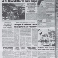 l’Unità, cronaca di Bologna-Regione, 5 agosto 1984. Biblioteca della Fondazione Gramsci Emilia-Romagna