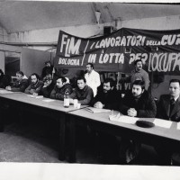 Assemblea aperta alla Curtisa contro i licenziamenti, 12 gennaio 1981. Archivio fotografico Fiom-Cgil Bologna.