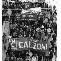 Sciopero dell’industria contro la finanziaria, 14 novembre 1985. Archivio fotografico Fiom-Cgil Bologna.