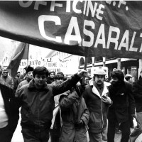 Lavoratori Casaralta in corteo, 1975, Bologna, Da: Casaralta.