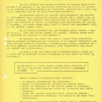Comunicato sindacale, 31 gennaio 1969. Associazione “P. Pedrelli”-Archivio Storico della Camera del Lavoro di Bologna, Fondo Fiom-Cgil Bologna.
