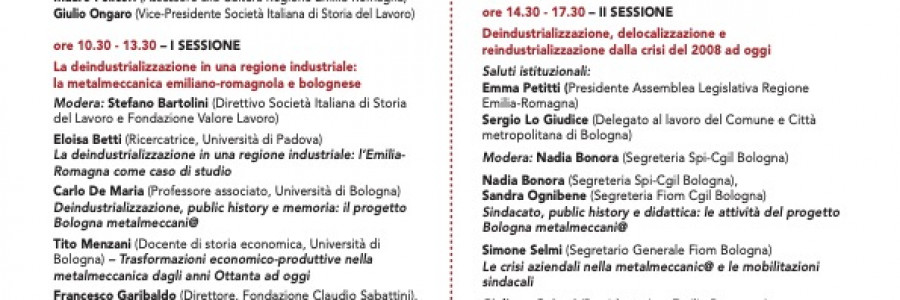 Ripensare i luoghi del lavoro tra memoria, deindustrializzazione, rigenerazione